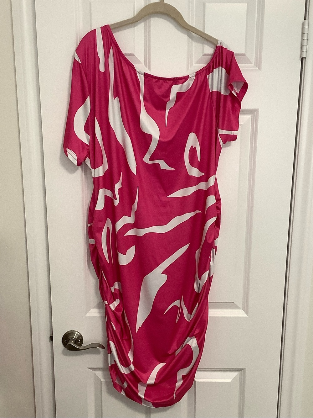 SHEIN Ruched Midi Dress